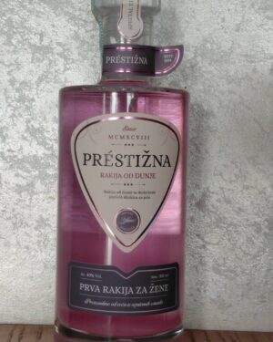 Prestižna, rakija od dunje sa jestivim šljokicama